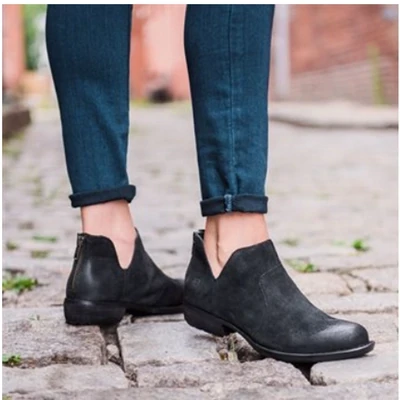 BORN Kerri Ankle Boot Black Suede