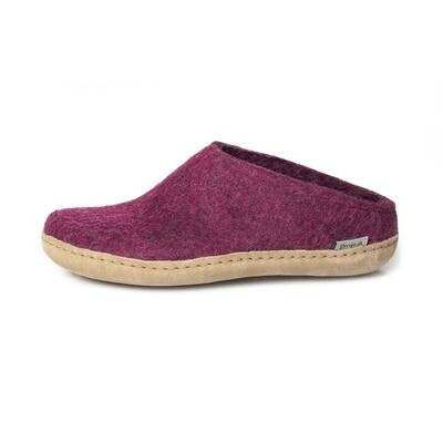 Glerups W's Slip-On Felt Slipper Cranberry