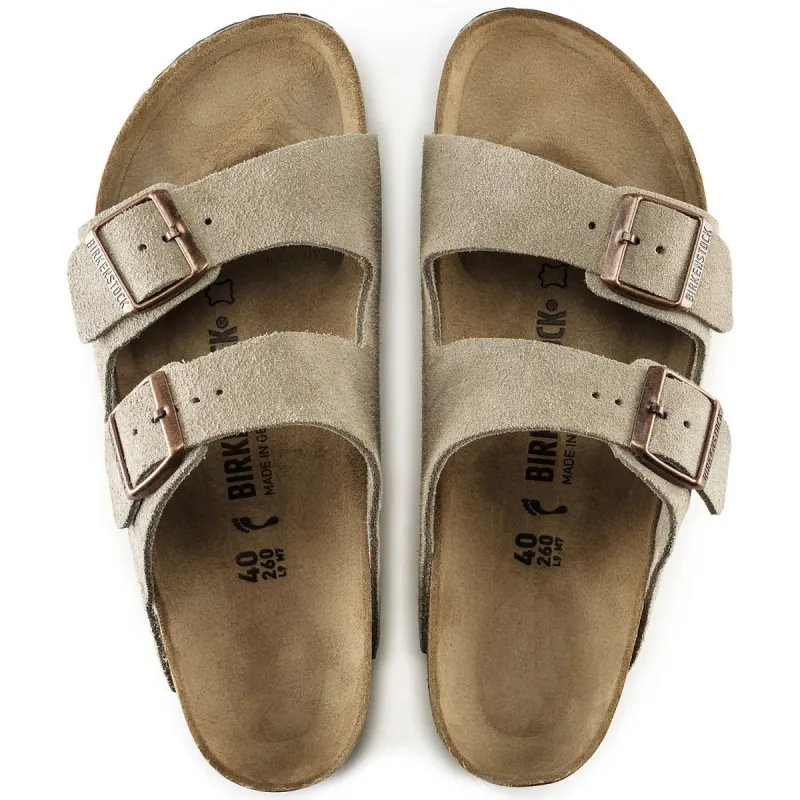 Birkenstock M's Arizona Taupe Suede Regular