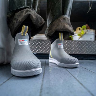 Xtratuf W's Sport Ankle Deck Boot Grey/Yellow