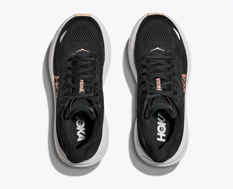 Hoka W's Bondi 9 Black/Rose Gold
