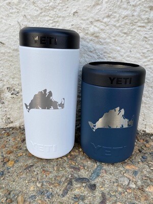 YETI Colster Slim Martha's Vineyard White