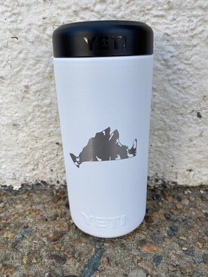 YETI Colster Slim Martha's Vineyard White
