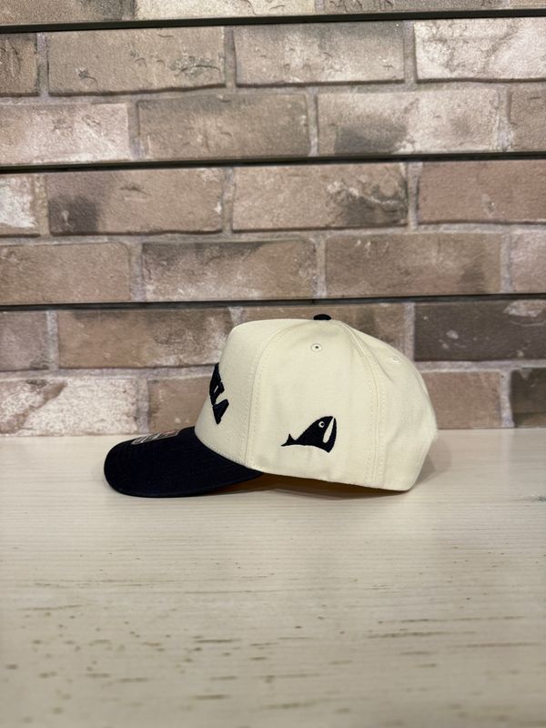 Green Room Reversed Vineyard Hat - Cream/Navy