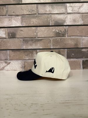 Green Room Reversed Vineyard Hat - Cream/Navy