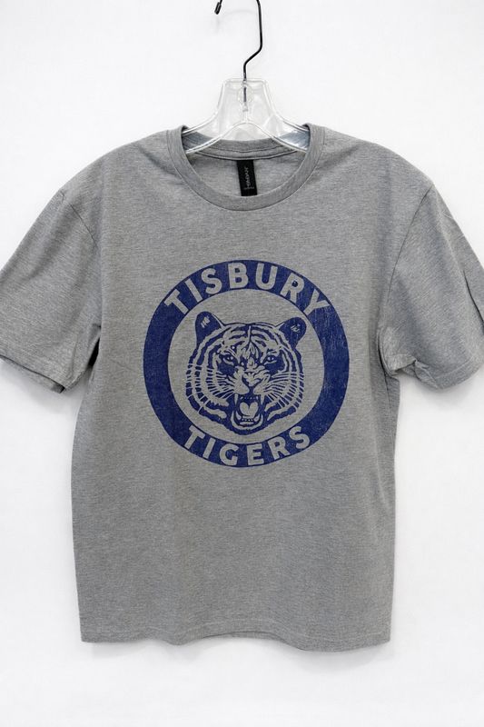 Tisbury Tigers T-Shirt - Gray w/ Blue