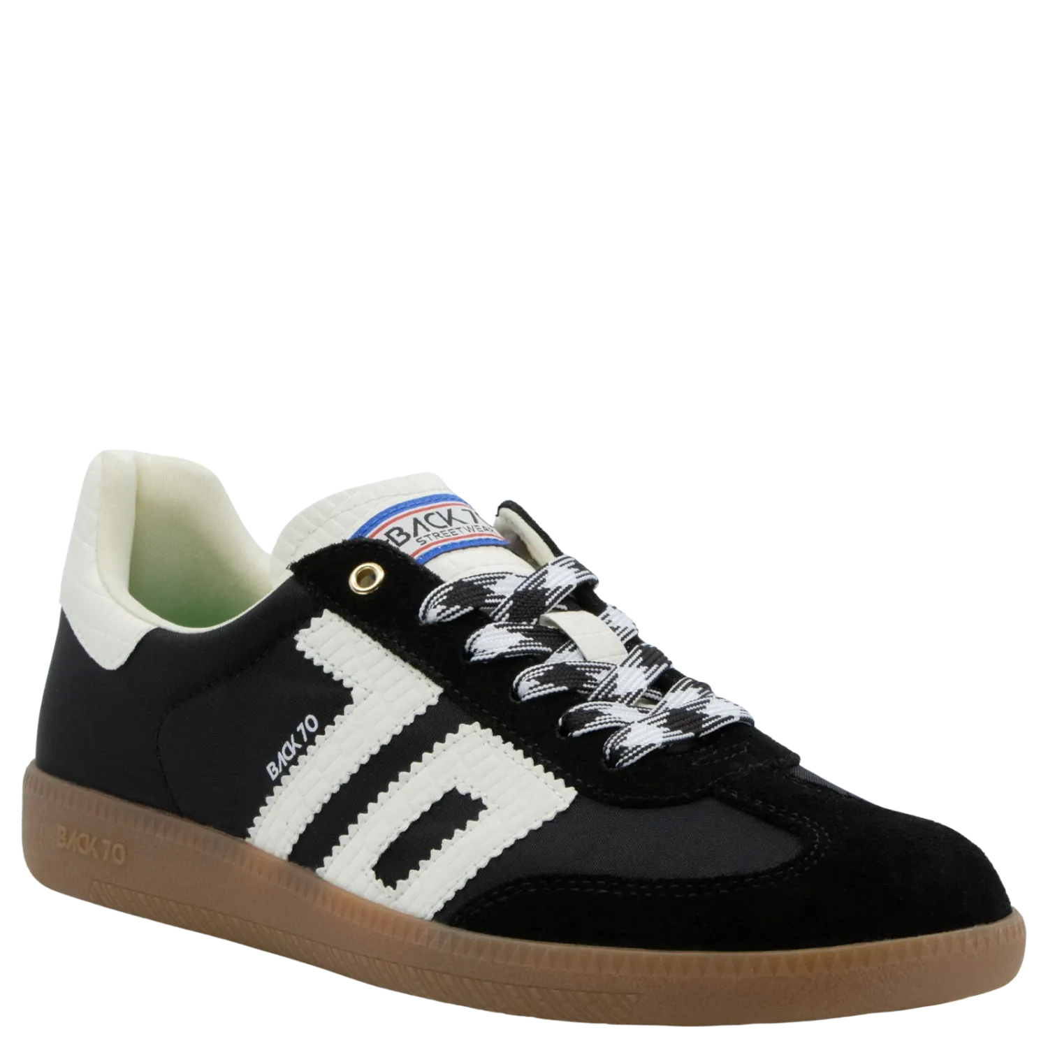 Back 70 W's Ghost Black w/ Plaid and Regular Lace, Size: 37