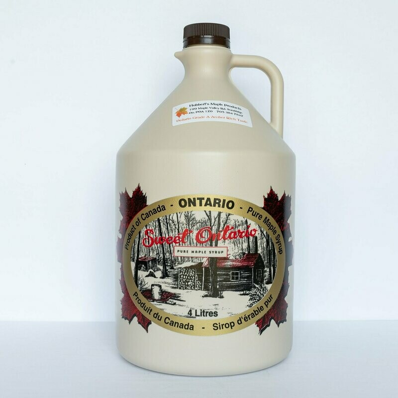 4L Pure Maple Syrup - Plastic Jug