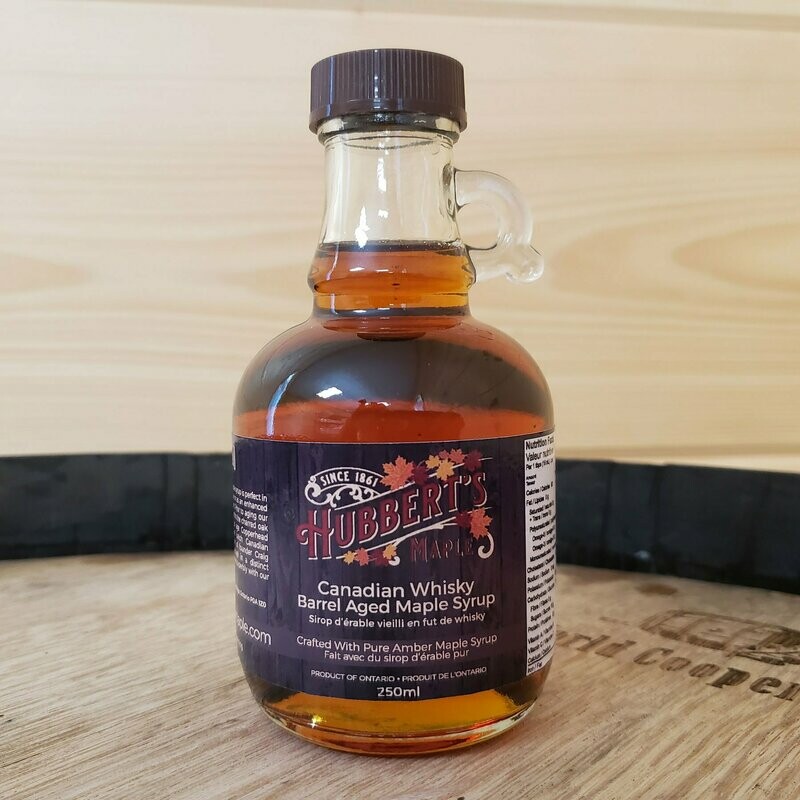 250ml Canadian Whiskey Double Barrel Aged Maple Syrup