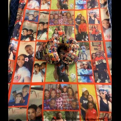 Customized Blanket with Neck Pillow Sets