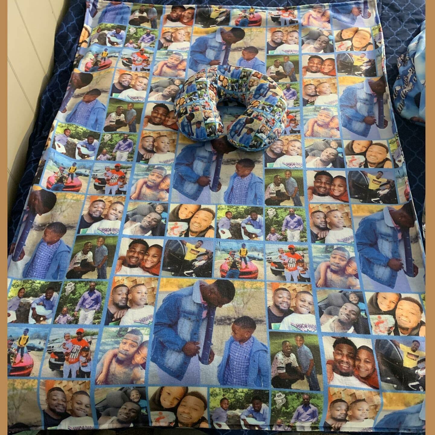 Customized Blanket with Neck Pillow Sets