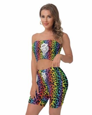 Two Piece Crop top and short set