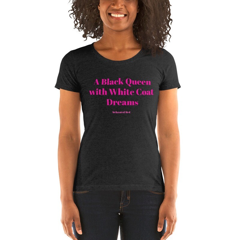 Black Queen with White Coat Dreams - Short Sleeve