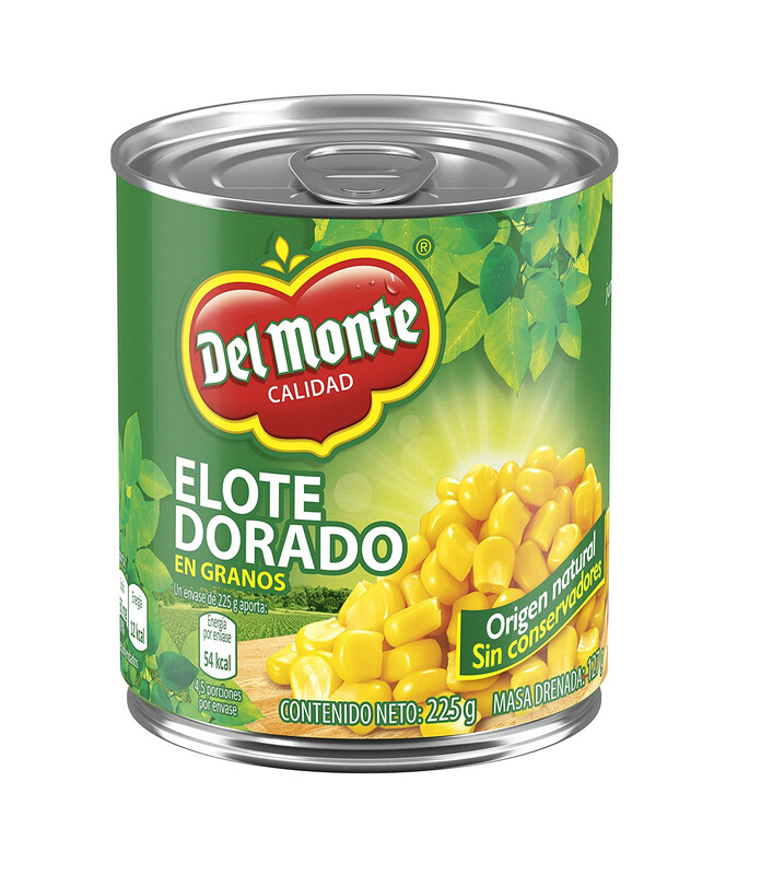 Granos de Elote Dorado Del Monte en lata 225 grs