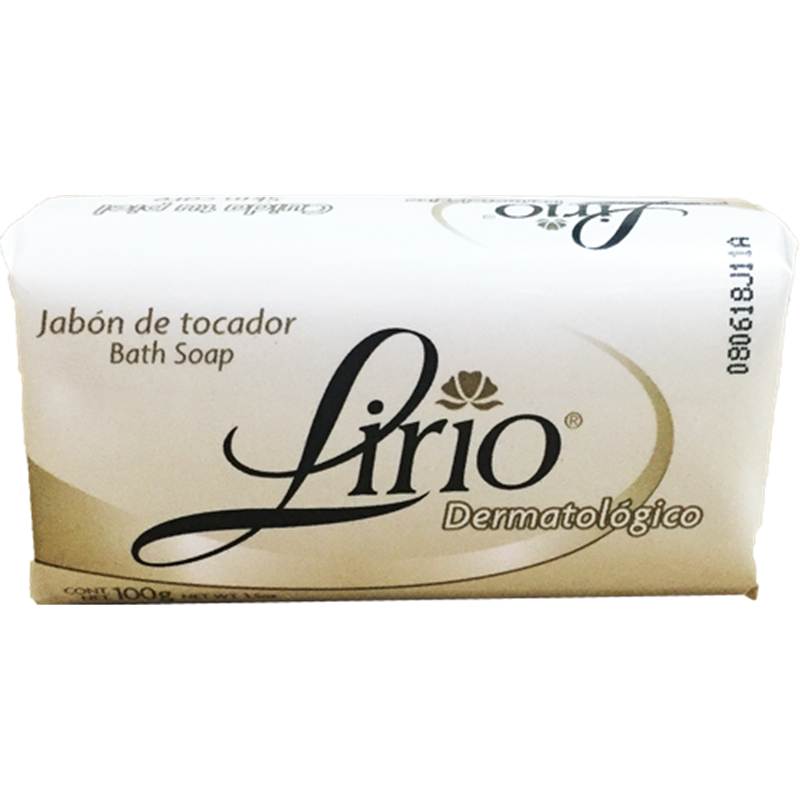 Jabón Lirio Neutro Dermatologico de 100 Grs.