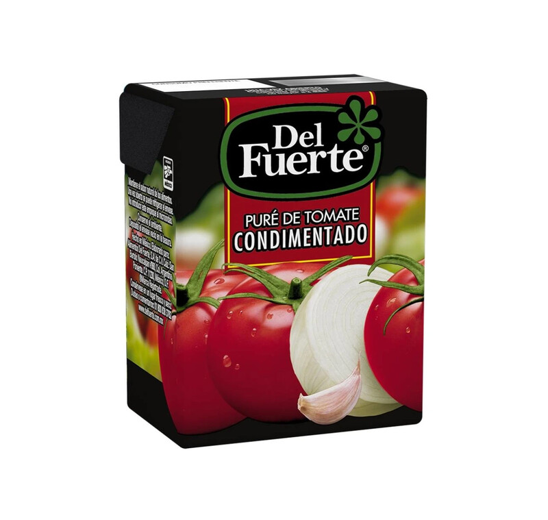 Puré de tomate Del Fuerte condimentado 210 Grs