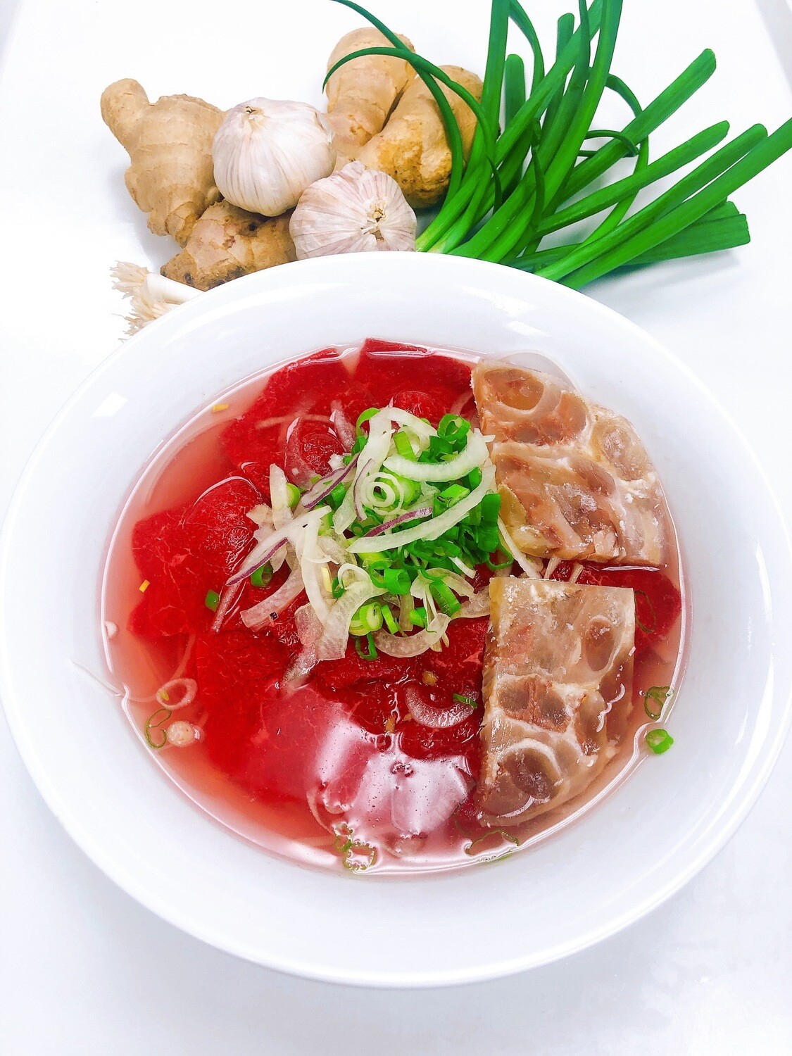 311- Rare Beef and Soft Tendon Rice noodle soup