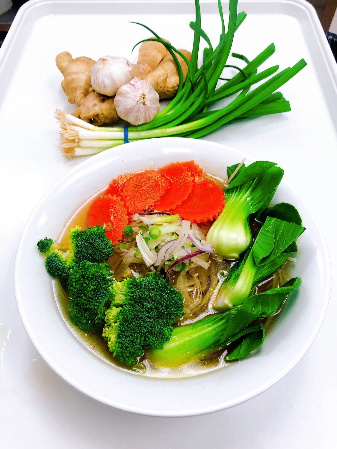 304- Vegetable Rice Noodle Soup