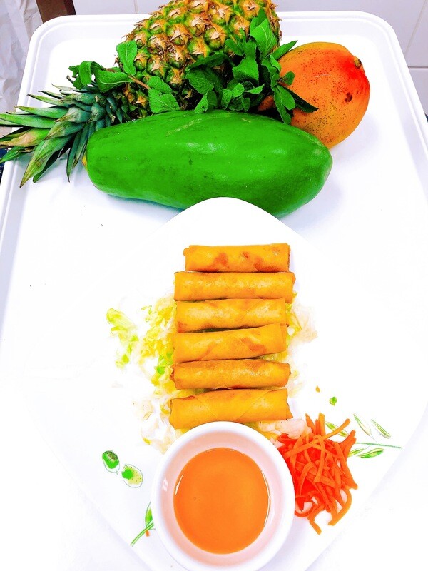 102- Deep Fried Chicken and Shrimp Rolls