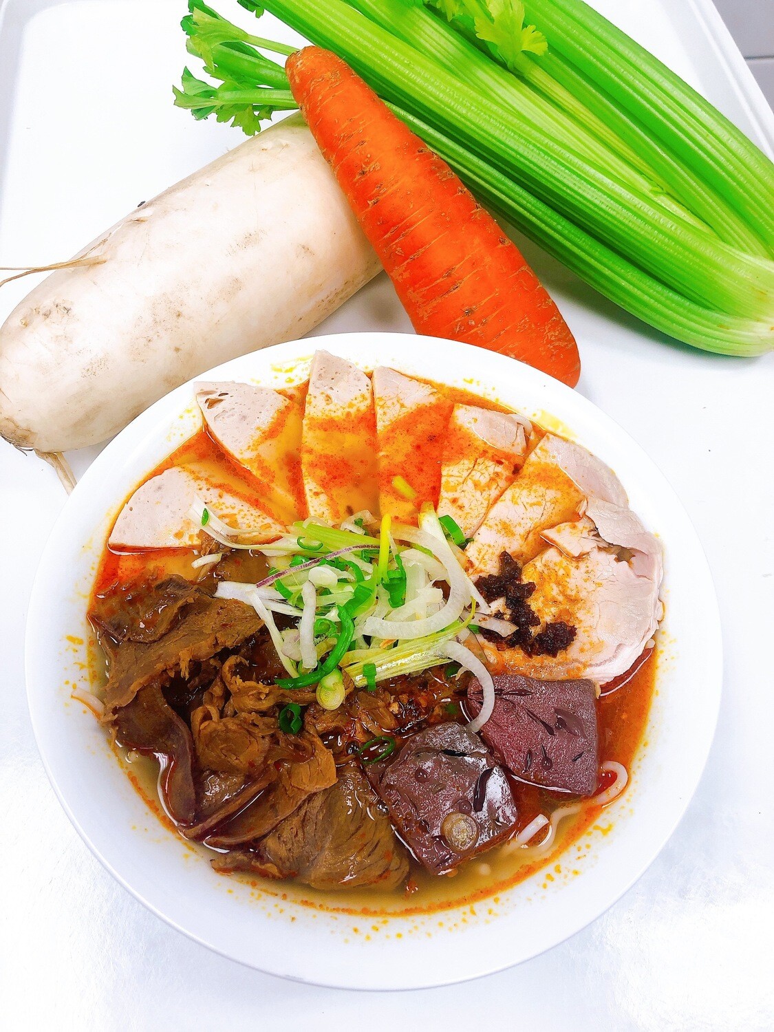 207- Hue Style Vermicelli in Spicy Soup