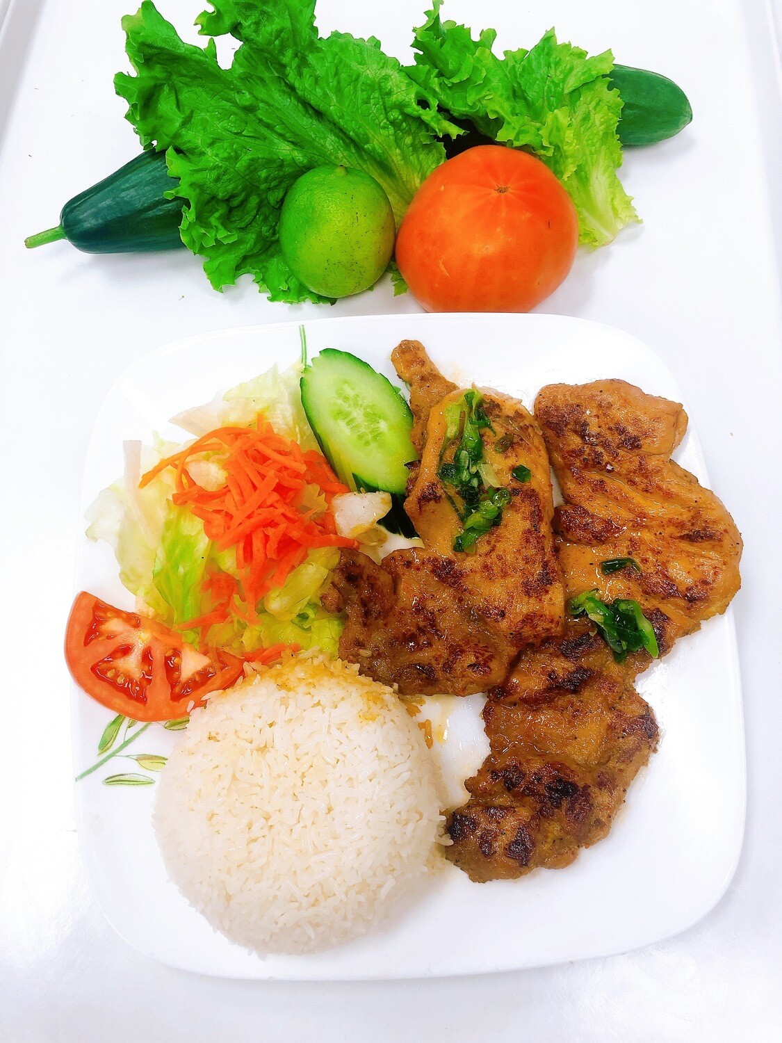 504- Grilled Chicken with Steamed Rice (2 pcs)