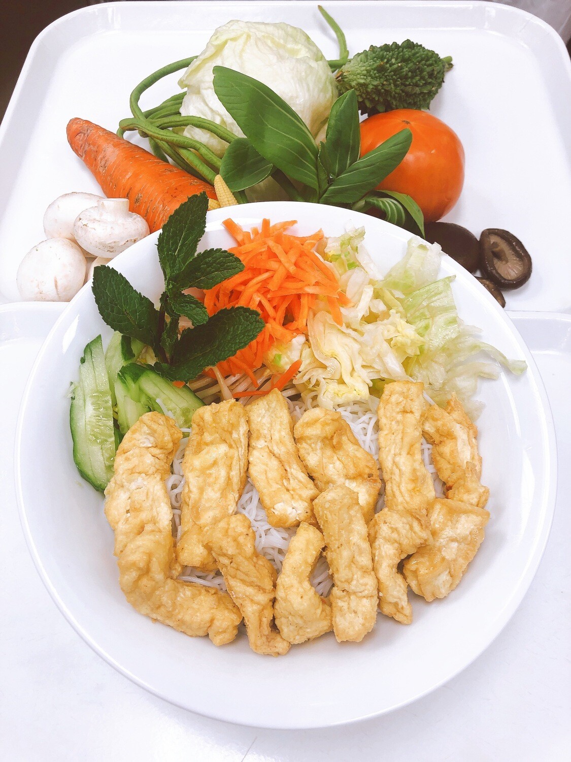 616- Vermicelli with Vegetable and Fried Tofu