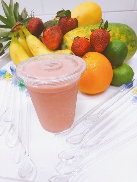 014- Banana mix Strawberry Milk Shake