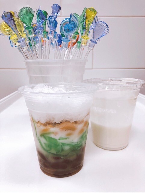 009- 3 Kinds of Beans Pudding with Coconut Milk