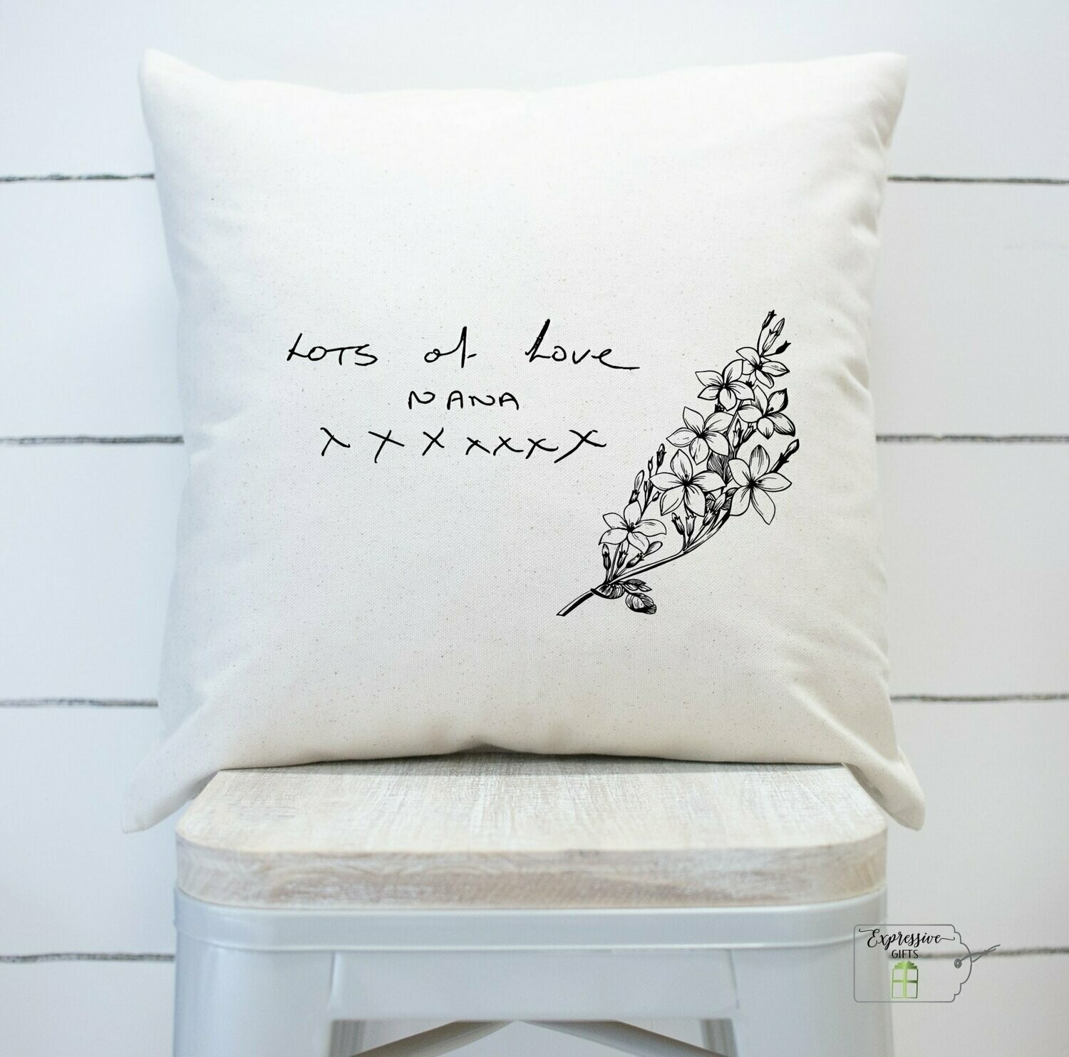 Personalized clearance handwriting pillow