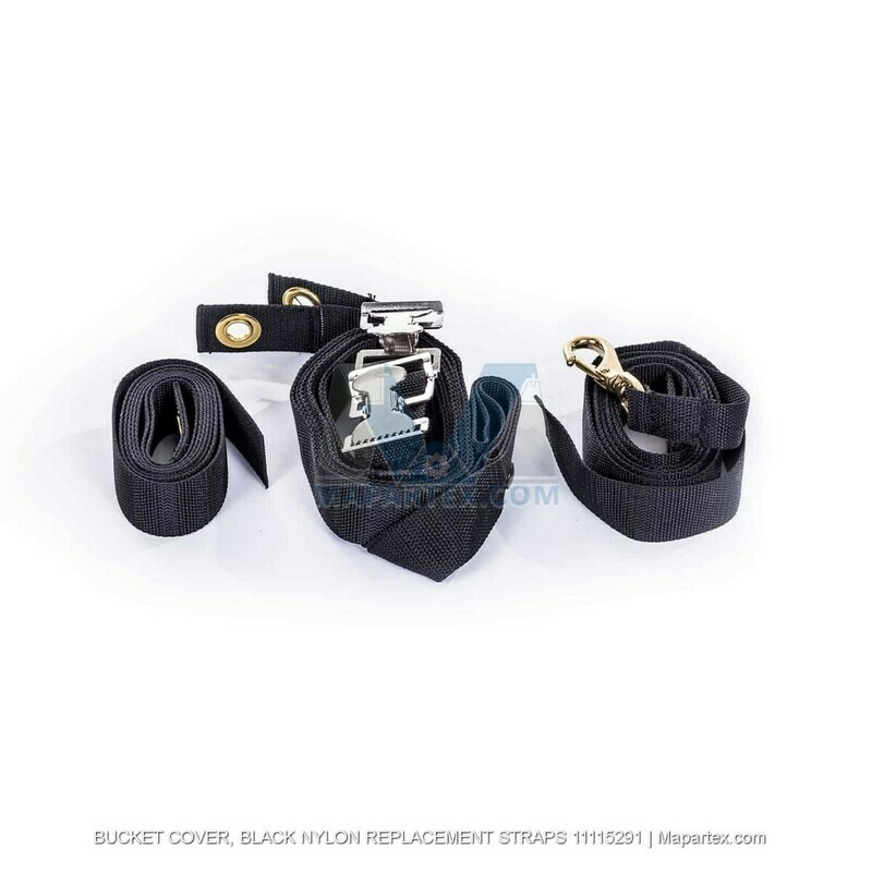 BUCKET COVER, BLACK NYLON REPLACEMENT STRAPS