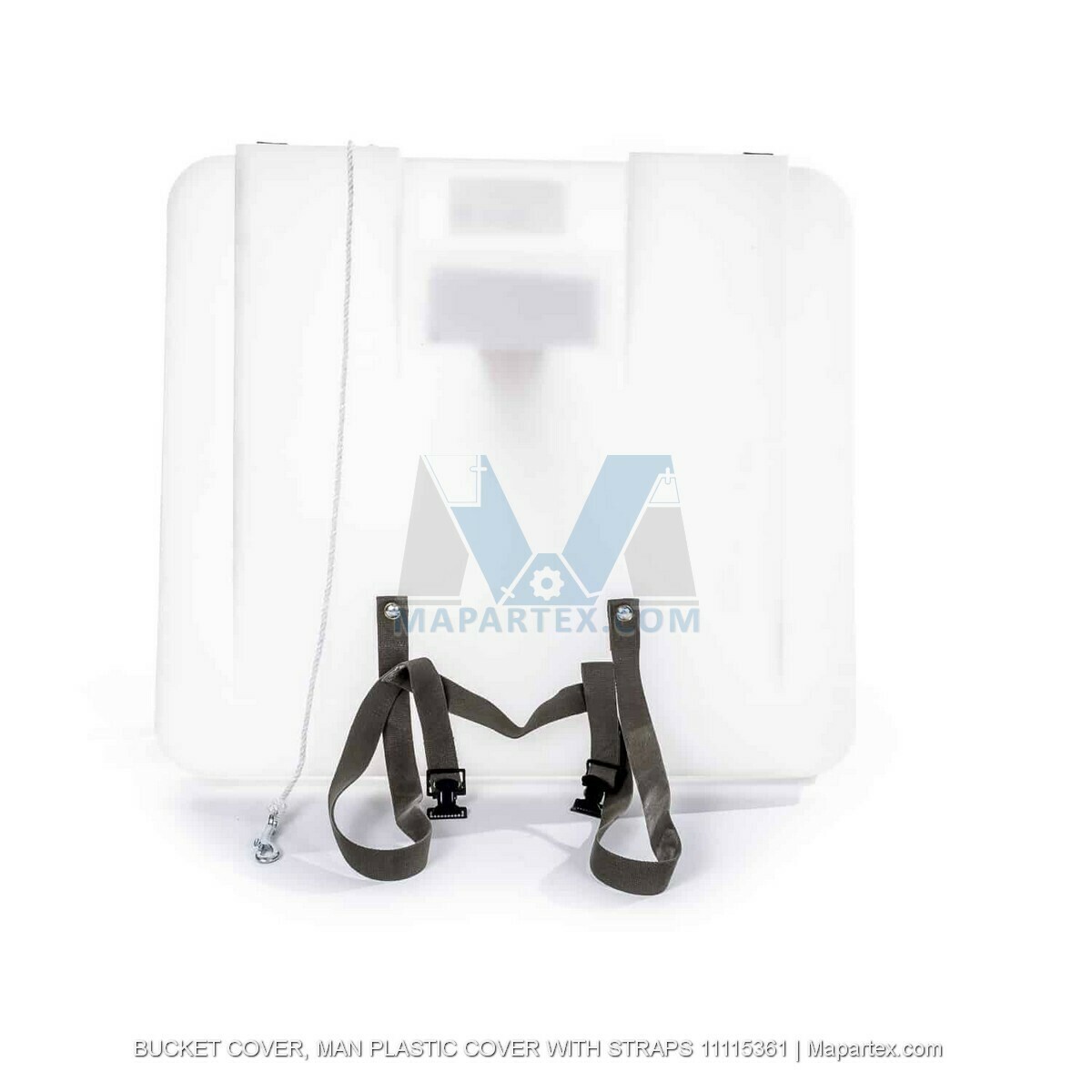 BUCKET COVER, MAN PLASTIC COVER WITH STRAPS