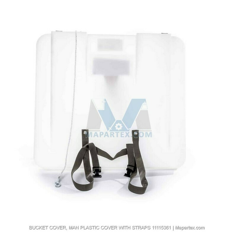 BUCKET COVER, MAN PLASTIC COVER WITH STRAPS