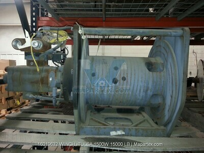 WINCH, TULSA 1500W 15000 LB WINCH, TULSA 1500W 15000 LB