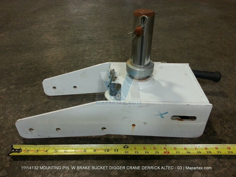MOUNTING PIN, W BRAKE BUCKET DIGGER CRANE DERRICK ALTEC