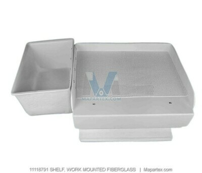 SHELF, WORK MOUNTED FIBERGLASS SHELF, WORK MOUNTED FIBERGLASS