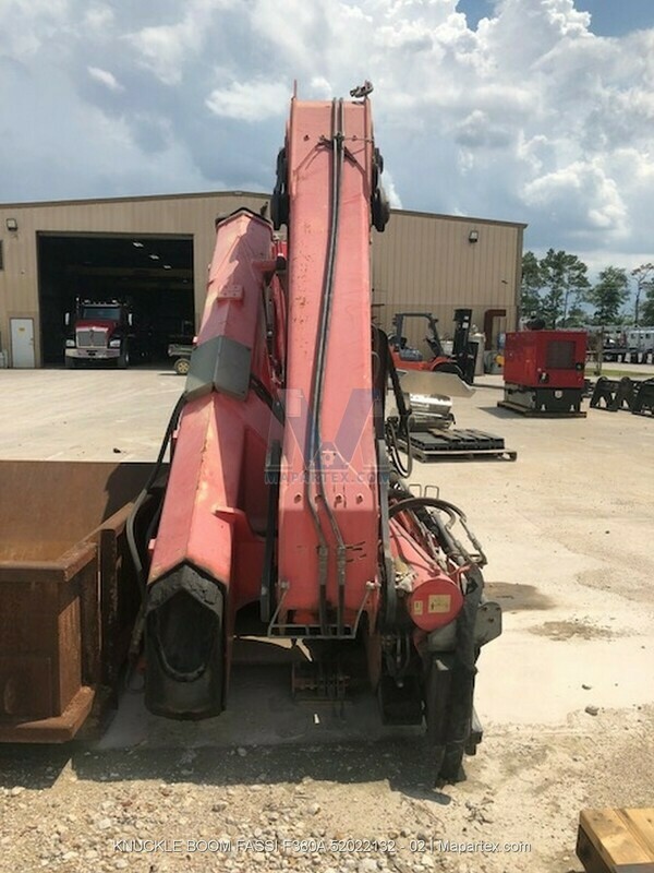 CRANE ARTICULATING KNUCKLE BOOM FASSI F380A