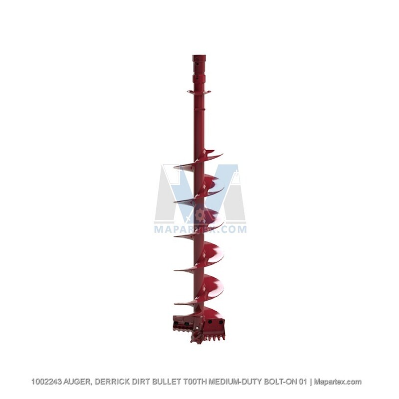 AUGER, DERRICK DIRT BULLET T00TH MEDIUM-DUTY BOLT-ON