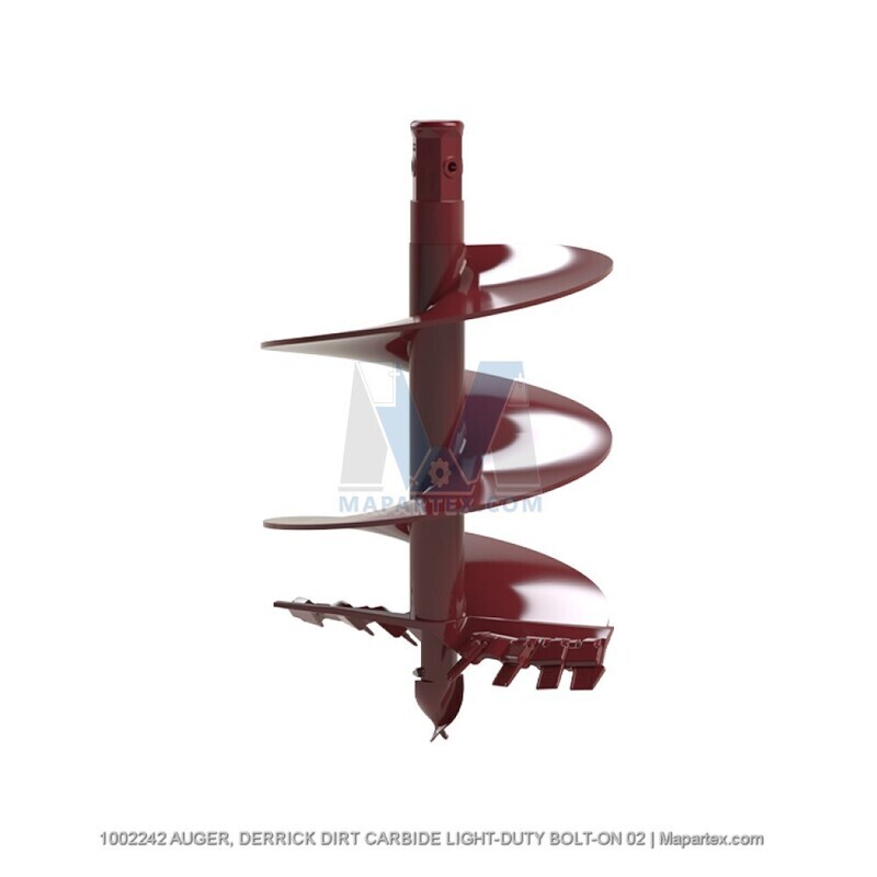 AUGER, DERRICK DIRT CARBIDE LIGHT-DUTY BOLT-ON