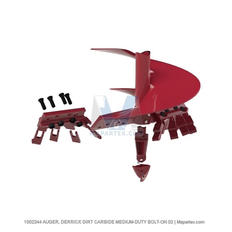 AUGER, DERRICK DIRT CARBIDE MEDIUM-DUTY BOLT-ON