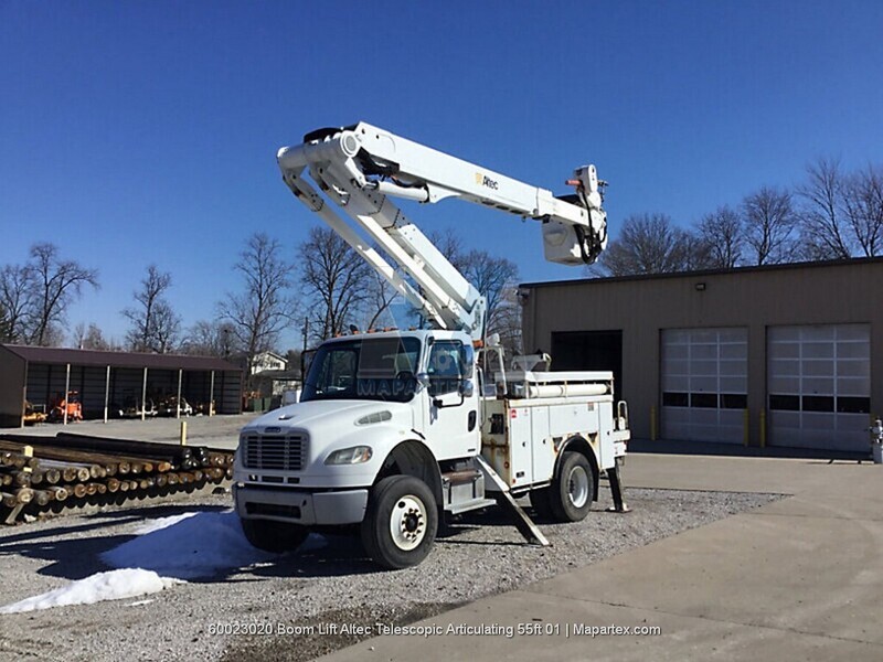 BOOM LIFT ALTEC TELESCOPIC ARTICULATING 55 FT