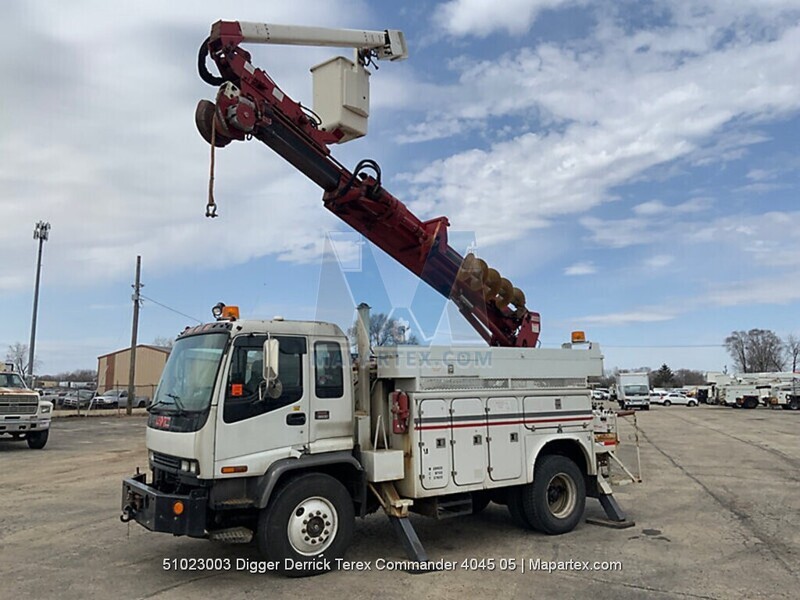 TRUCK DIGGER DERRICK TEREX TELELEC COMMANDER 48FT