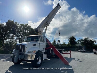 CRANE BOOM TRUCK TEREX CRANE 21 TON