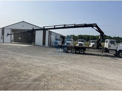 CRANE ARTICULATING KNUCKLE BOOM HIAB 32 TON CRANE ARTICULATING KNUCKLE BOOM HIAB 32 TON