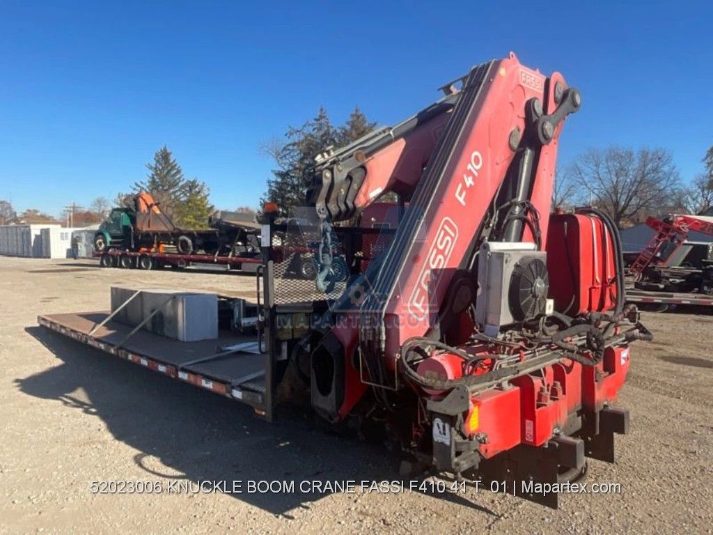 CRANE ARTICULATING KNUCKLE BOOM FASSI 41 TON