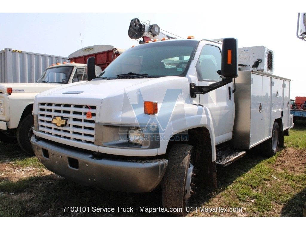 SERVICE TRUCK WITH CRANE