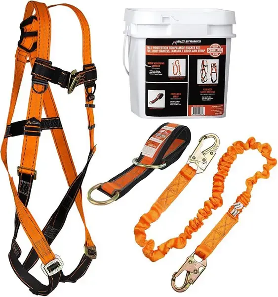 Malta Dynamics Warthog Pass-Thru Safety Harness Kit with Shock-Absorbing Lanyard Malta Dynamics Warthog Pass-Thru Safety Harness Kit with Shock-Absorbing Lanyard