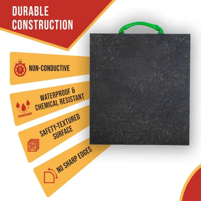 Mytee Products Square UHMWPE Heavy-Duty Outrigger Pad (24 Mytee Products Square UHMWPE Heavy-Duty Outrigger Pad (24" x 24" x 1.5")