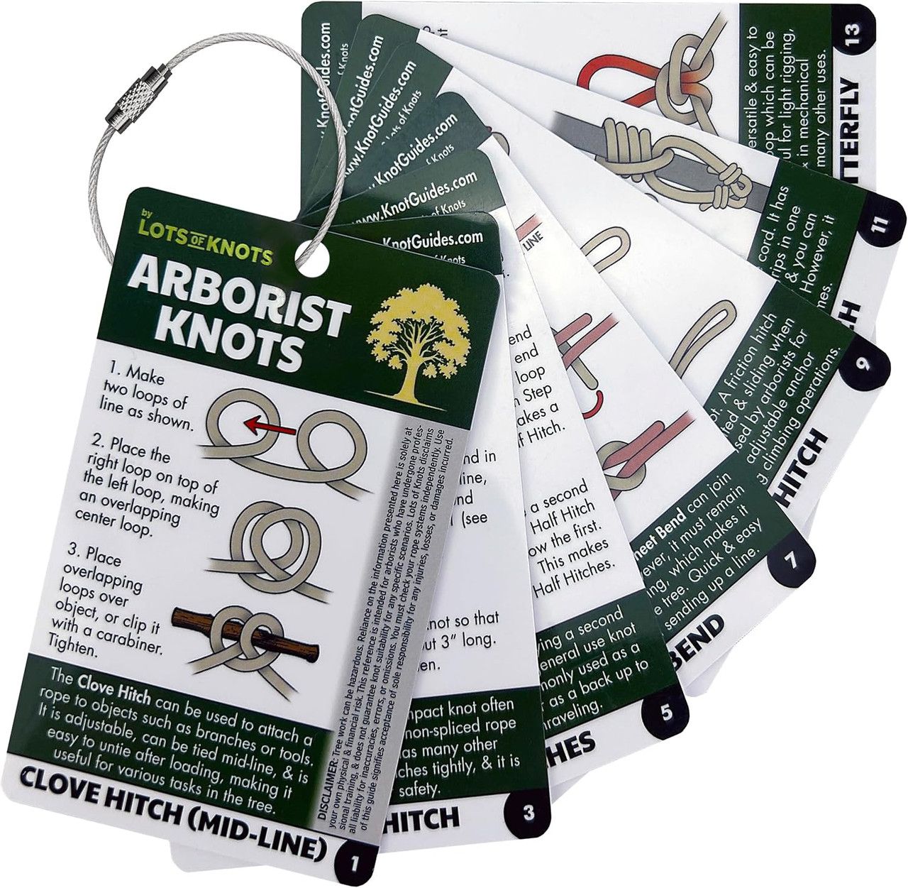 Arborist Knot Cards for Tree Climbing and Trimming by Lots of Knots Arborist Knot Cards for Tree Climbing and Trimming by Lots of Knots
