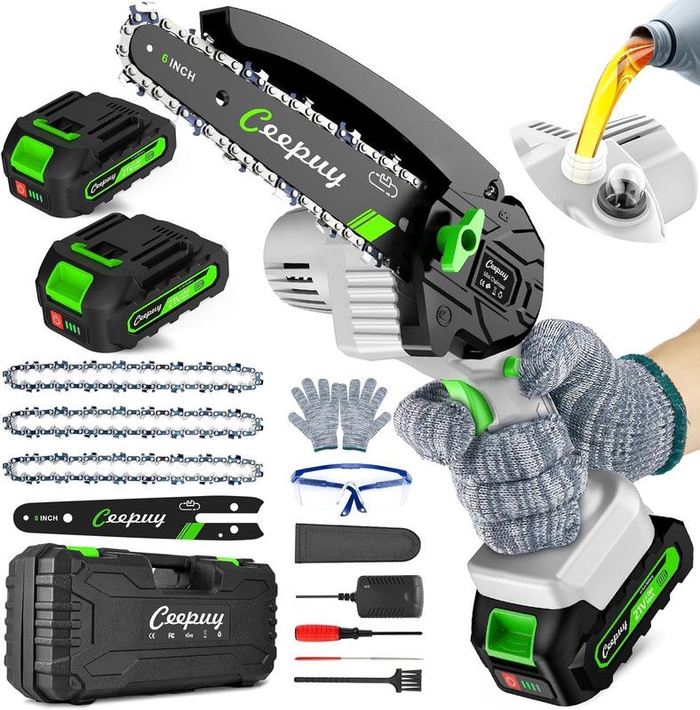 6-inch Cordless Mini Chainsaw 6-inch Cordless Mini Chainsaw