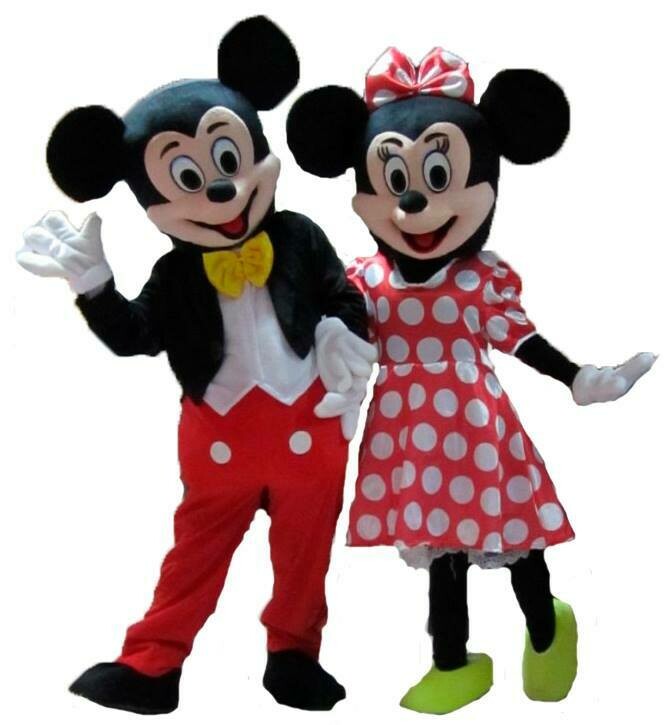 Mascotes Mickey e Minnie/par